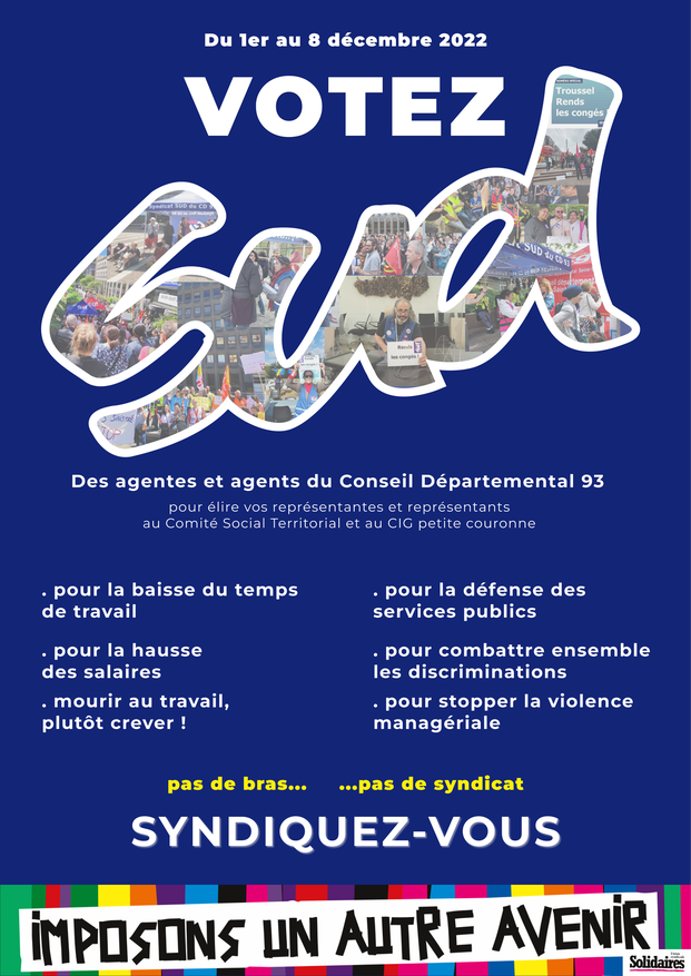 affiche votez SUD 2022